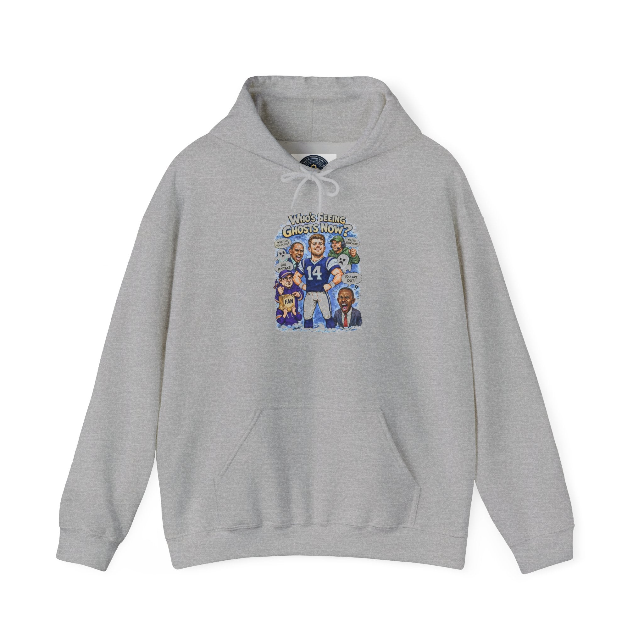 "Who's Seeing Ghosts Now?" Unisex Heavy Blend™ Hooded Sweatshirt