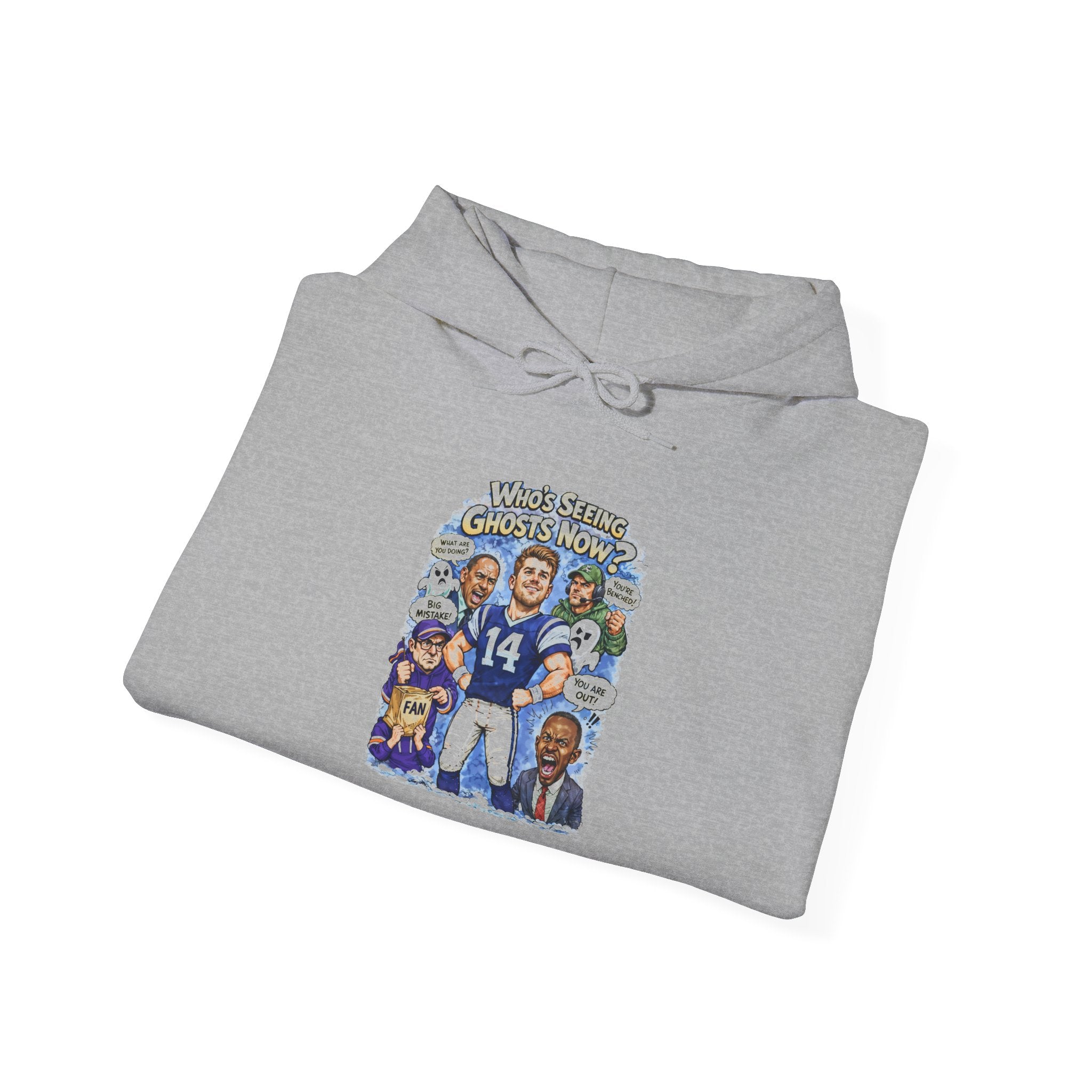 "Who's Seeing Ghosts Now?" Unisex Heavy Blend™ Hooded Sweatshirt