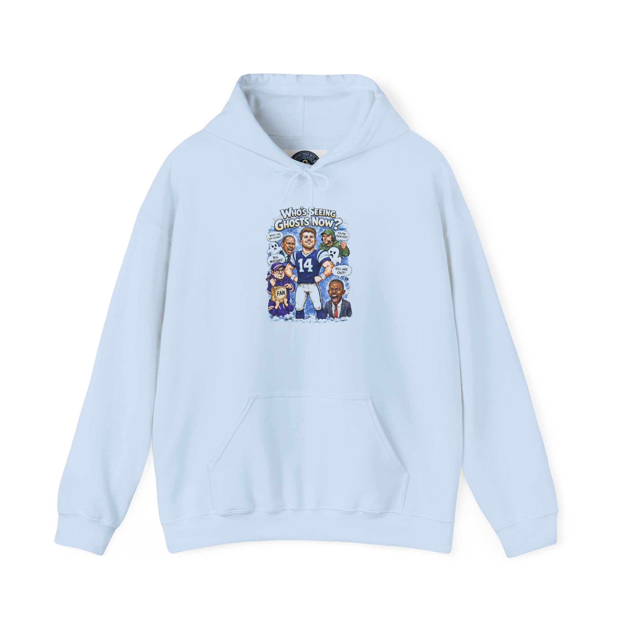 "Who's Seeing Ghosts Now?" Unisex Heavy Blend™ Hooded Sweatshirt