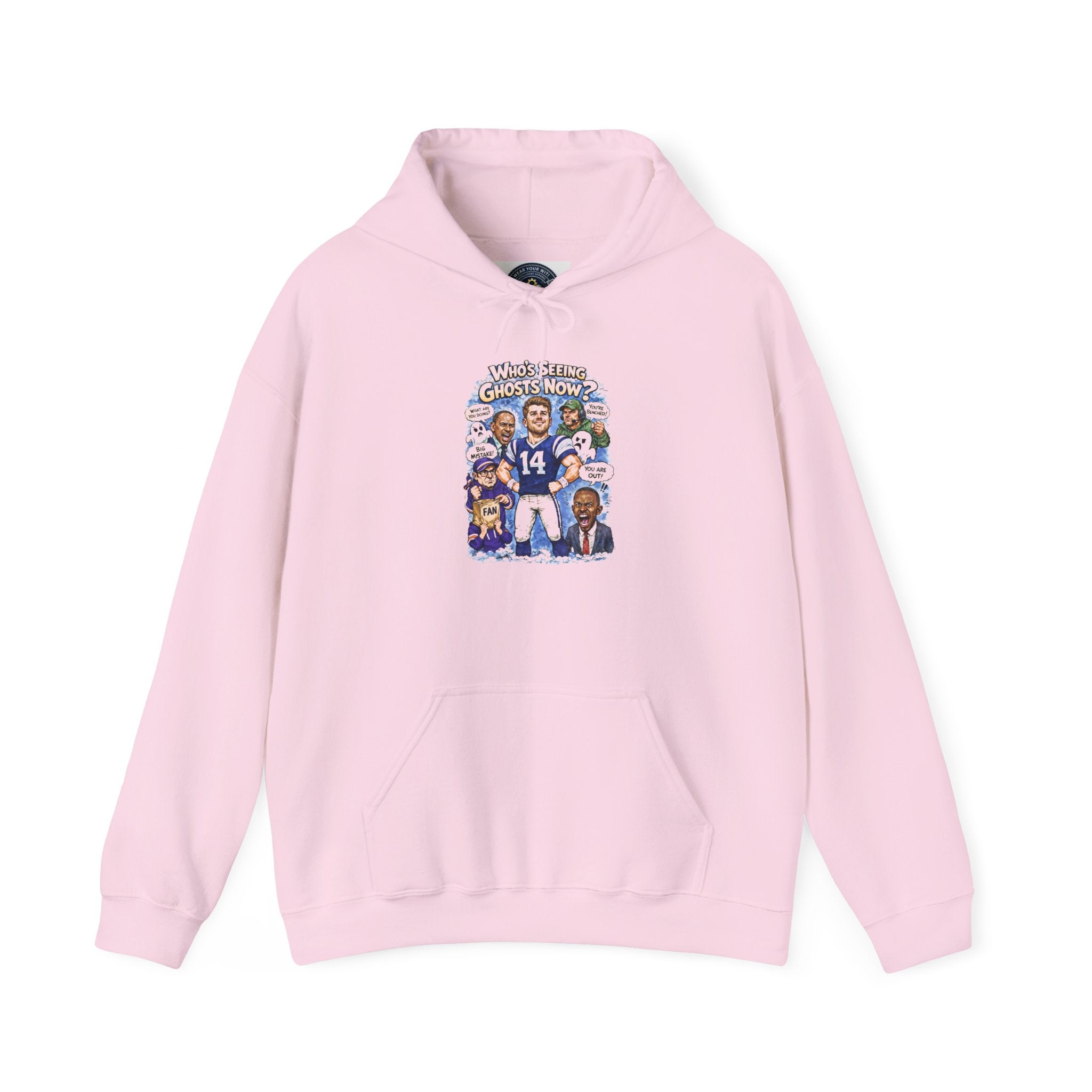 "Who's Seeing Ghosts Now?" Unisex Heavy Blend™ Hooded Sweatshirt